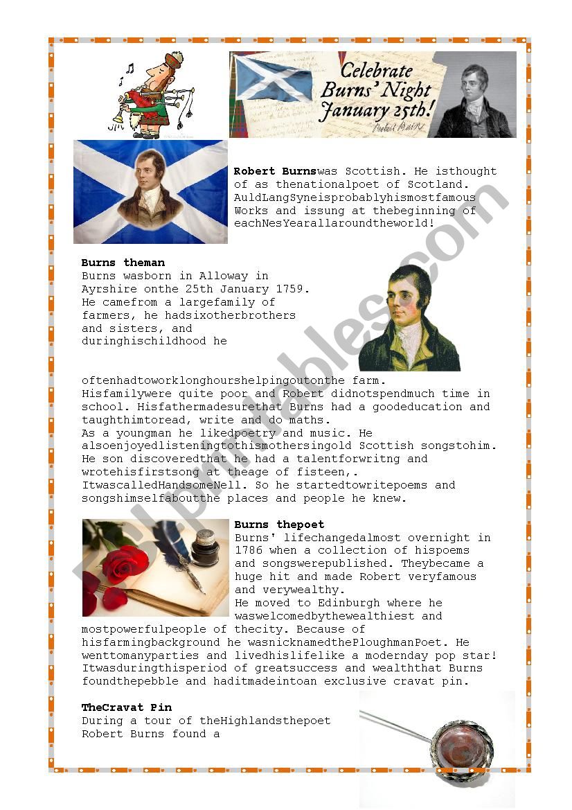 robert burns biography short