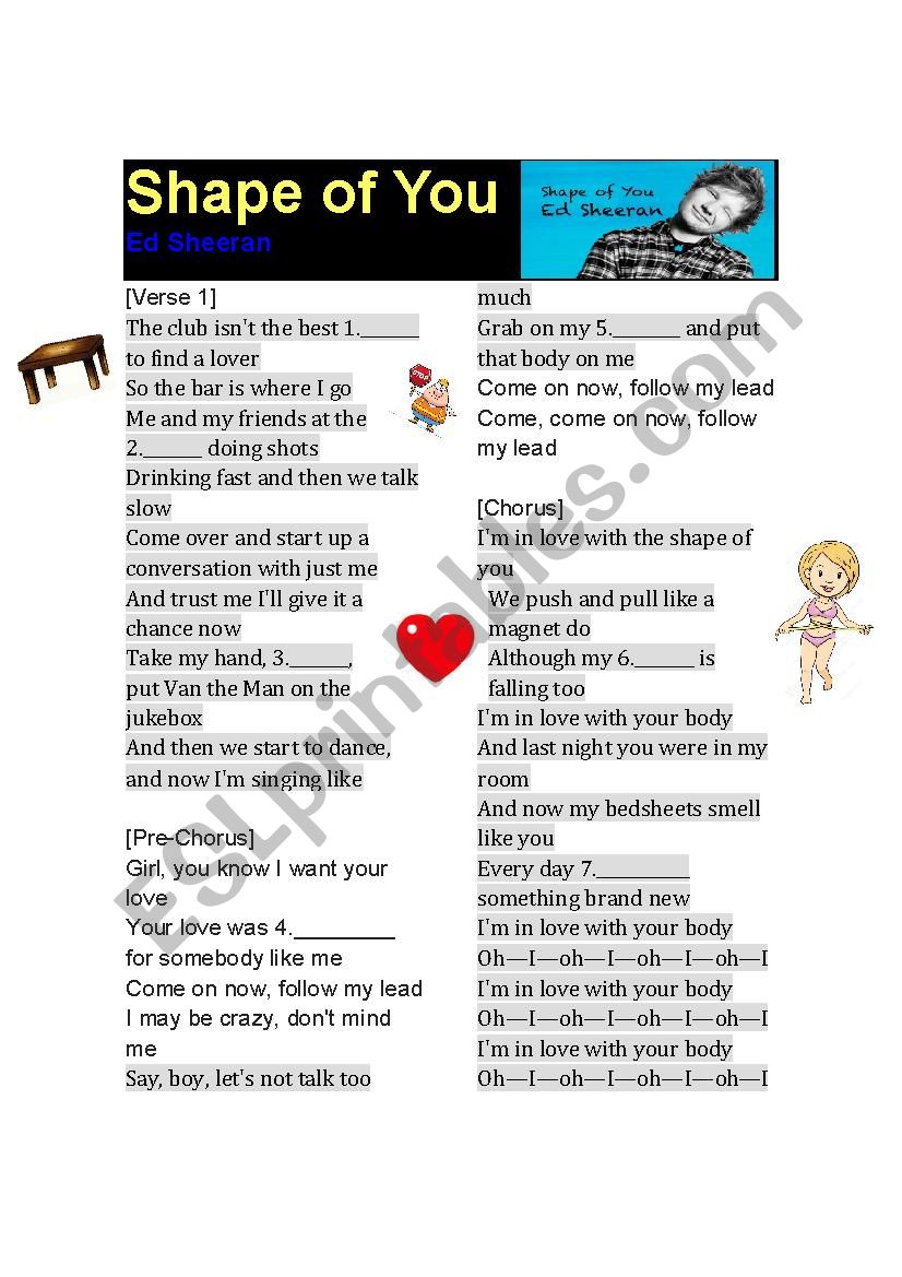 Ed Sheeran – Shape of You Lyrics