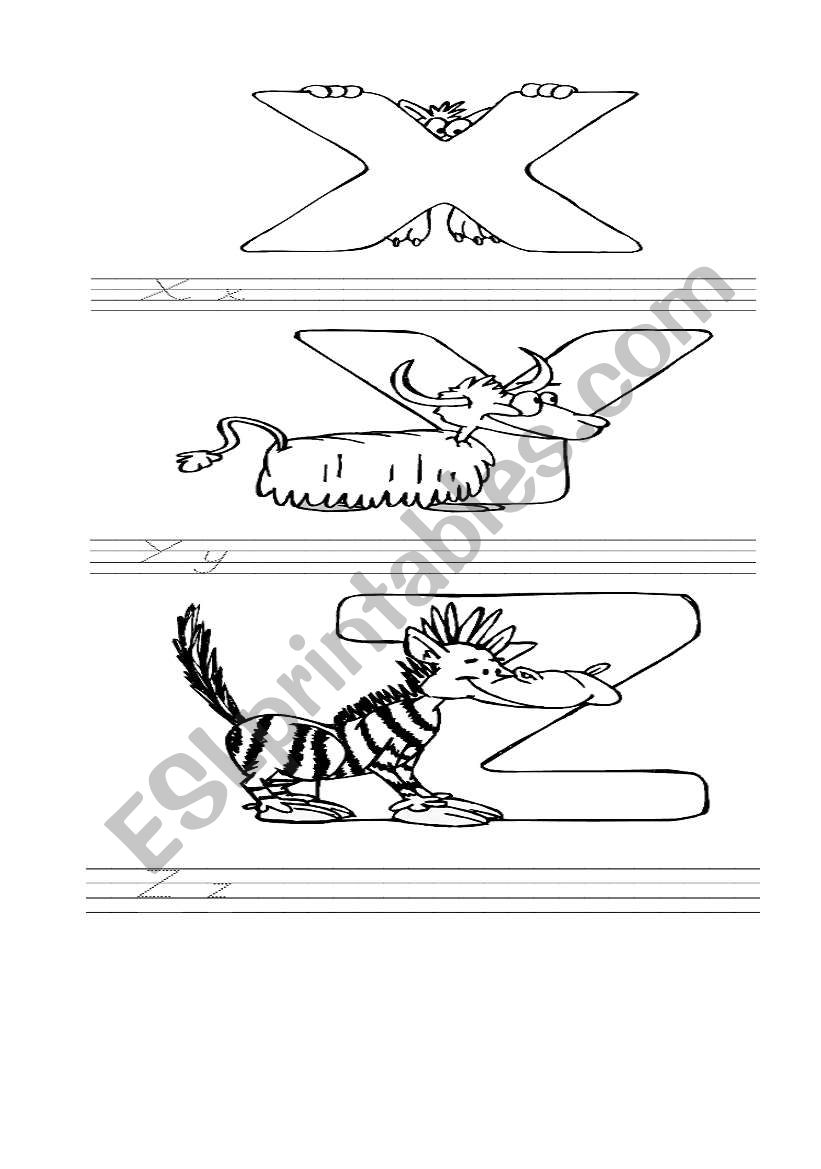 Alphabet flashcards 5 worksheet