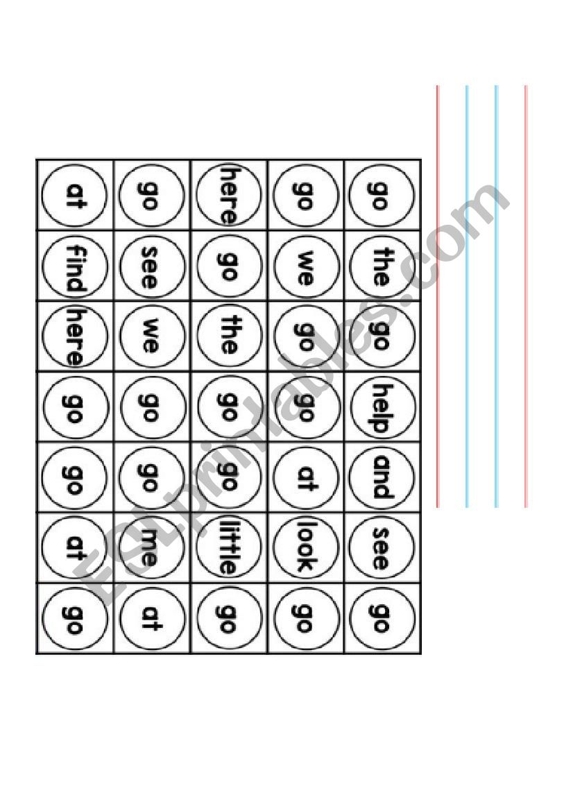 High frequency word THE worksheet