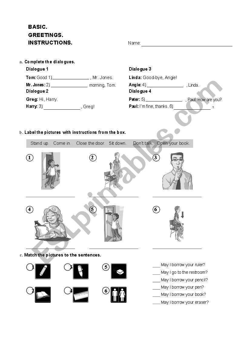 BASIC worksheet