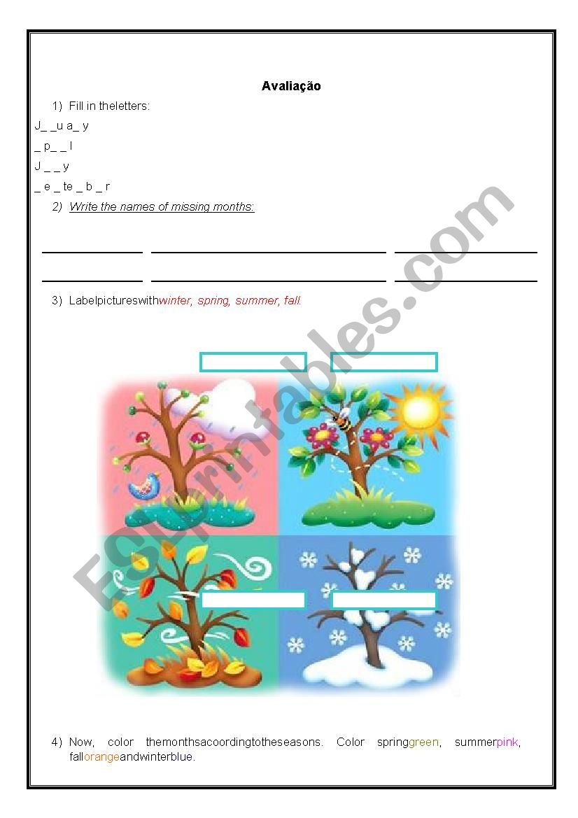 season month weather worksheet