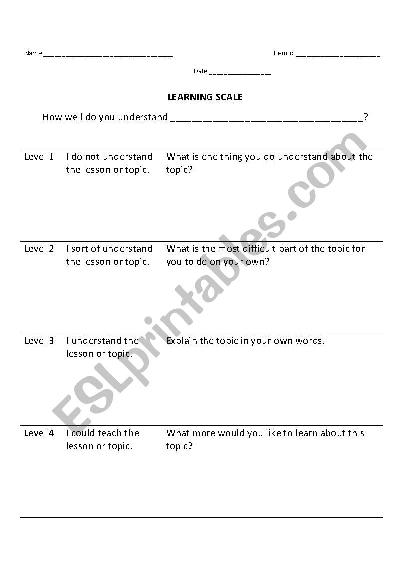 Learning Scale Reflection - ESL