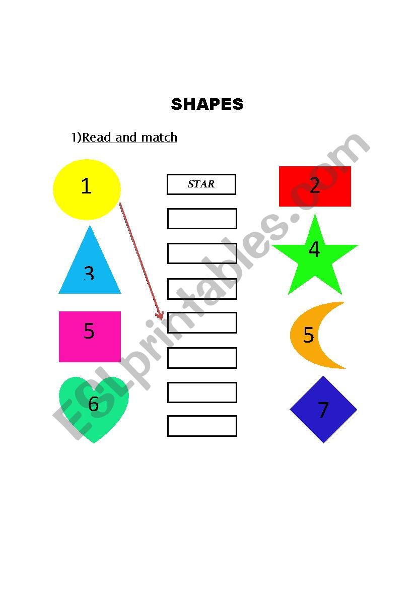 Shapes worksheet