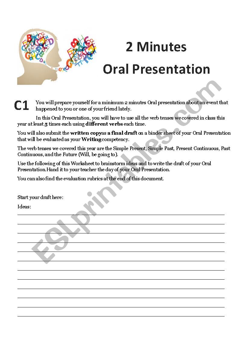 Oral Presentation - Verb Tenses