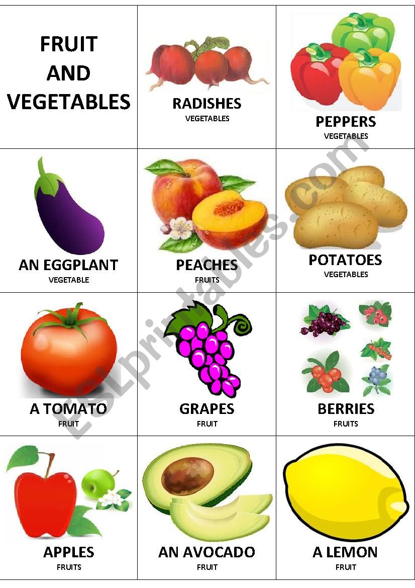 Vegetables Flashcards Esl Worksheet By Gabe Flashcard - vrogue.co