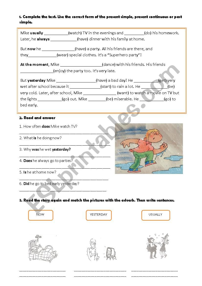 Mole practice - ESL worksheet by andy171