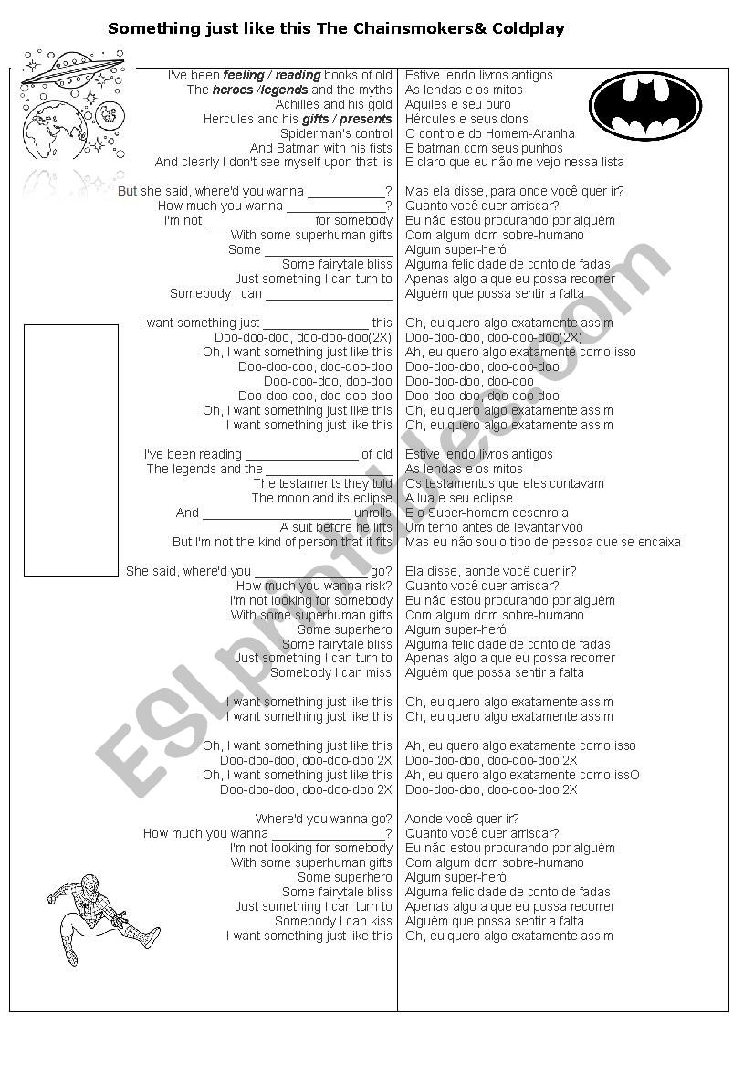 Something just like this - ESL worksheet by terrats