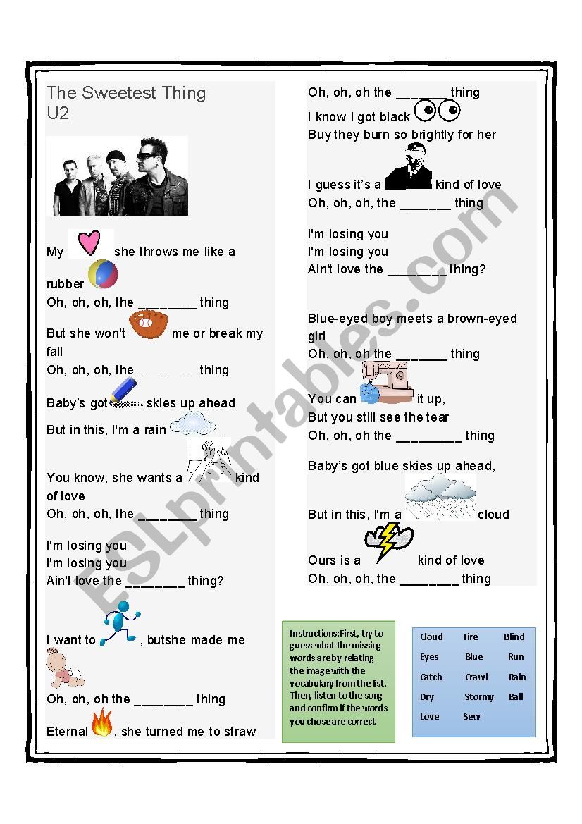 Superlative Song ESL Worksheet By Jalomi112