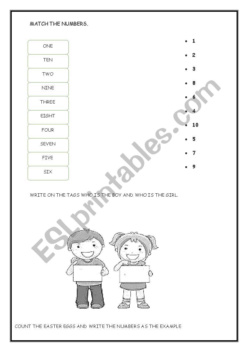 CHILDREN ACTIVITY worksheet