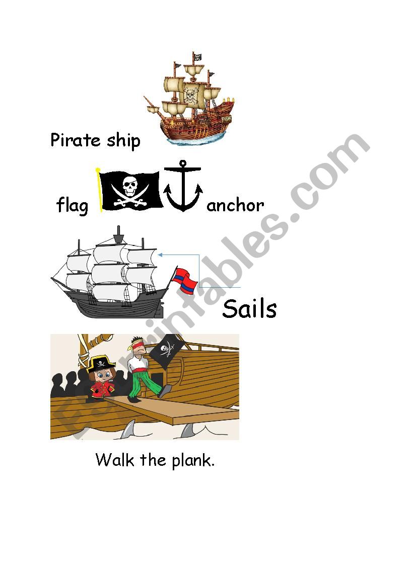 Pirates vocabulary and match up