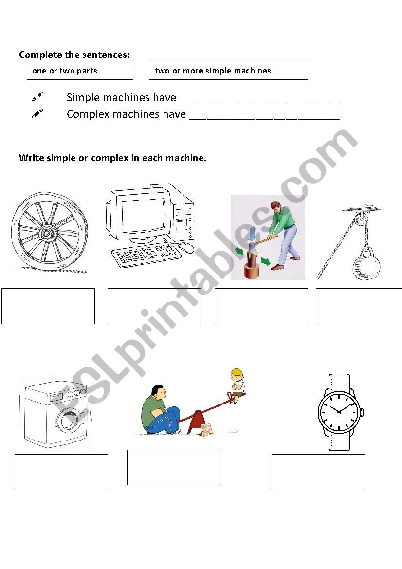 machines-simple-and-complex-esl-worksheet-by-mamen298