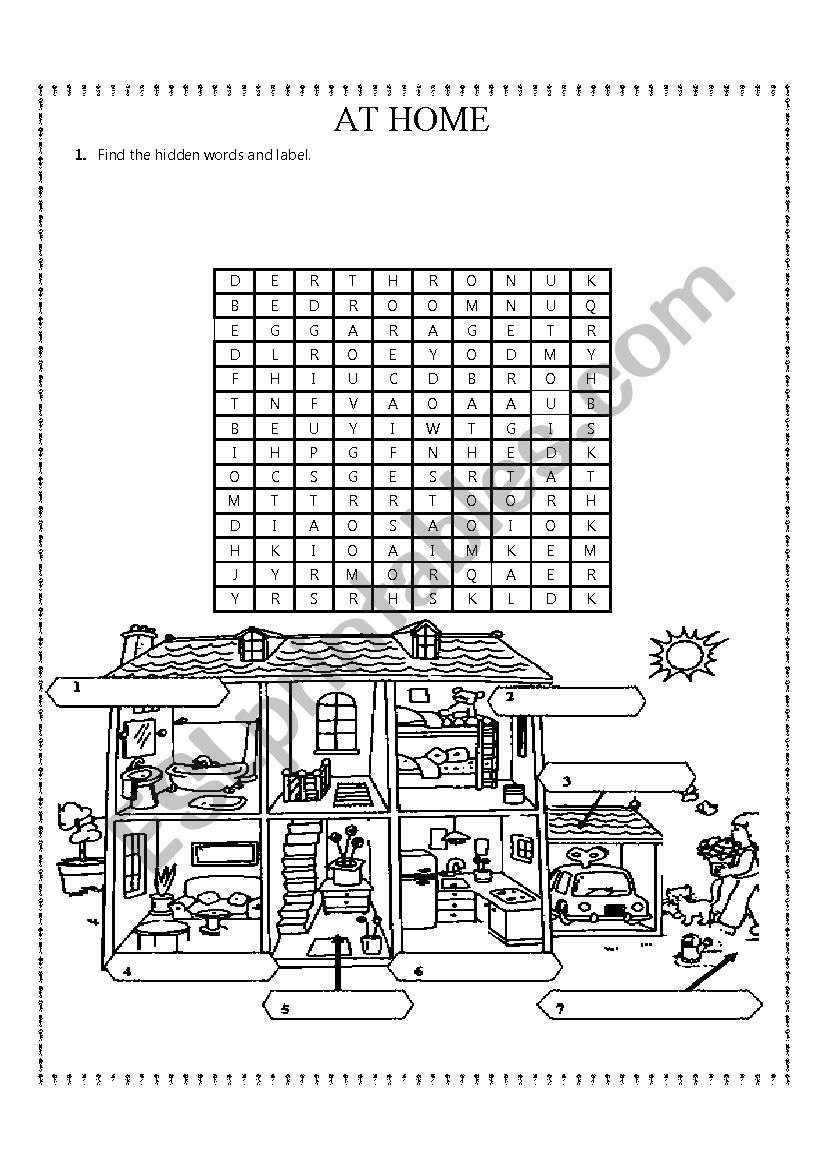 At home worksheet