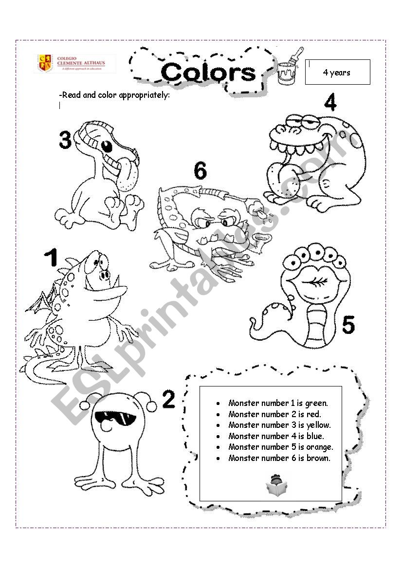 Colors - ESL worksheet by rossman2