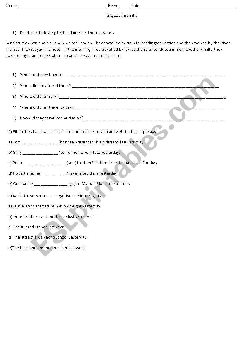 test 14 worksheet