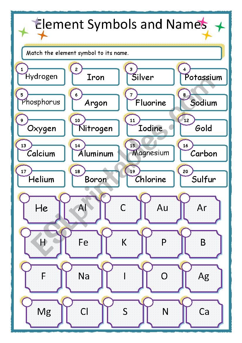 element-symbols-and-names-esl-worksheet-by-lilyhcy