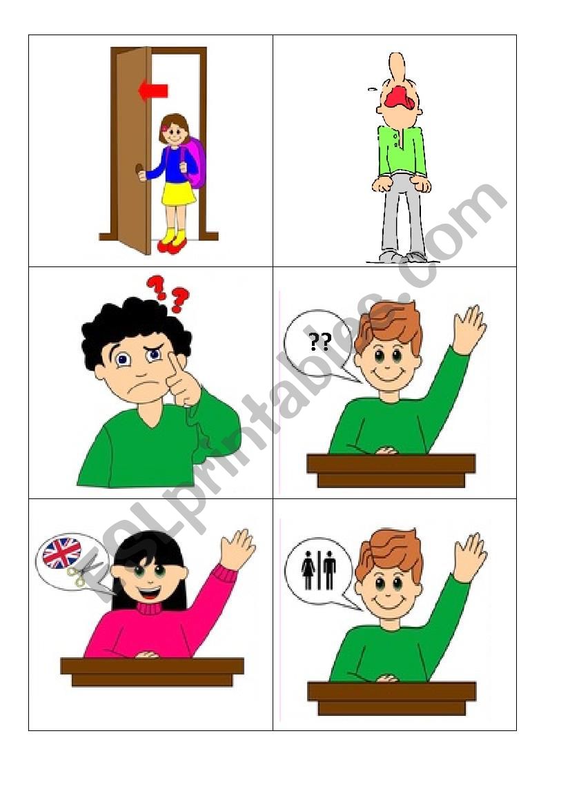 Classroom language_memory/flash cards