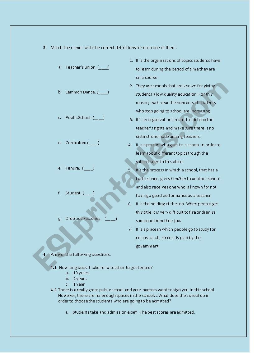 Waiting For Superman Esl Worksheet By San Redsitas