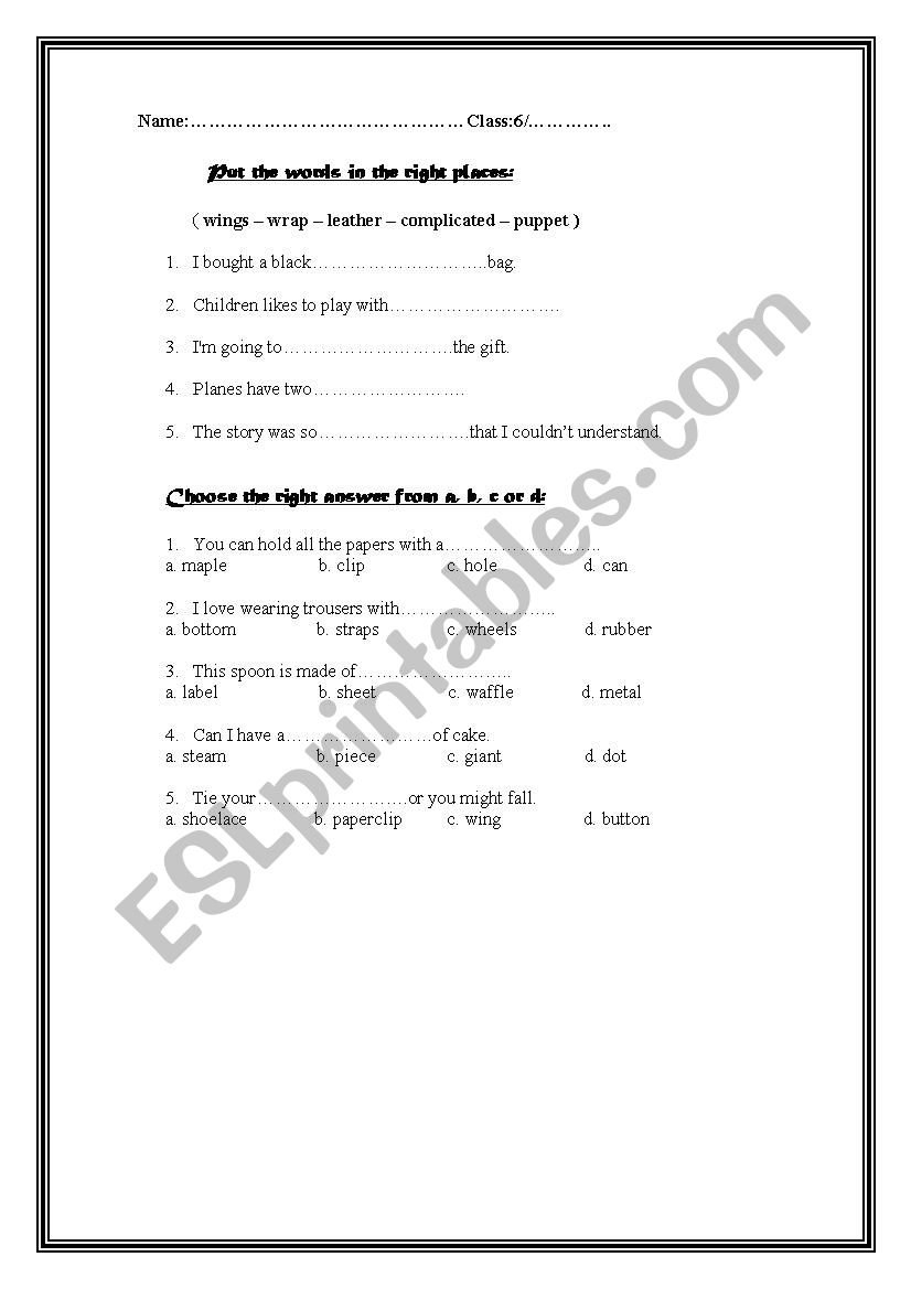 let´s practice - ESL worksheet by gami1211