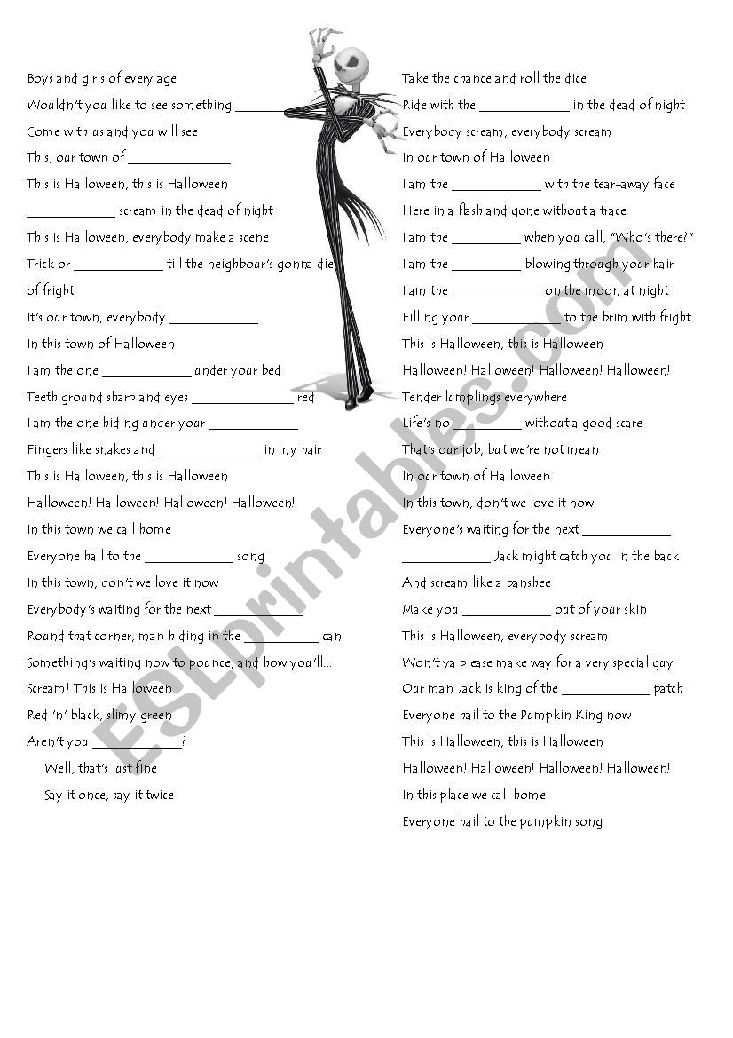 This is halloween worksheet