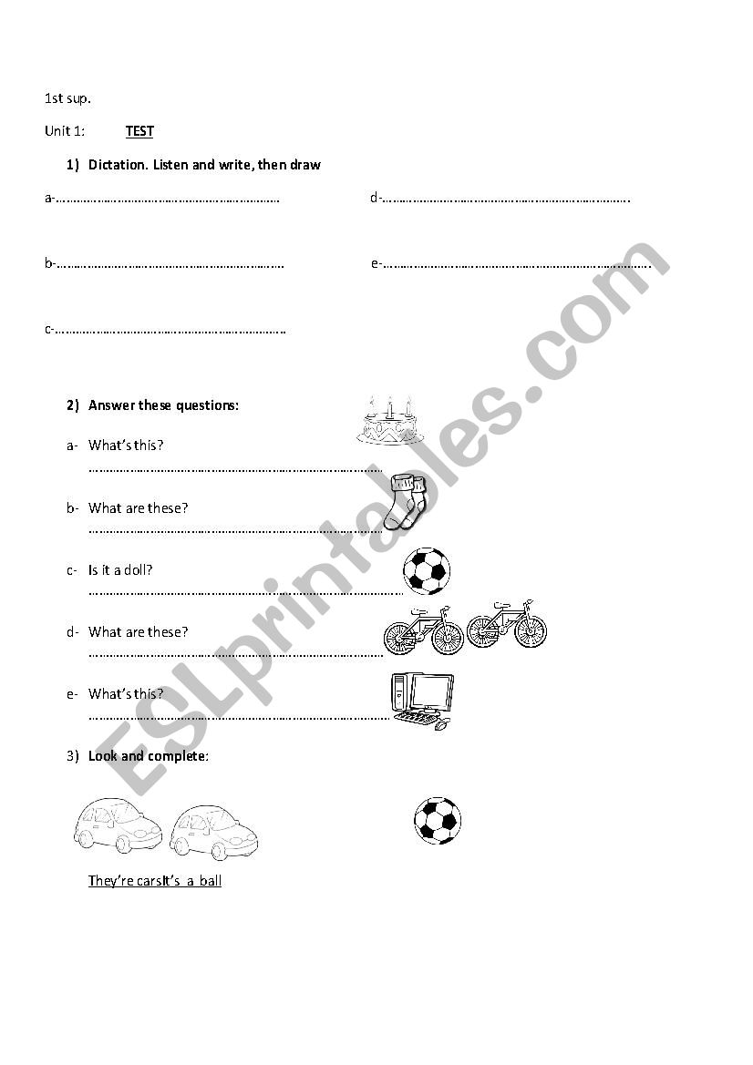 Test worksheet