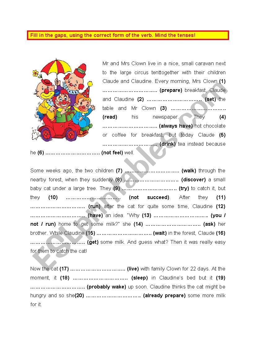 All Tenses (9) worksheet