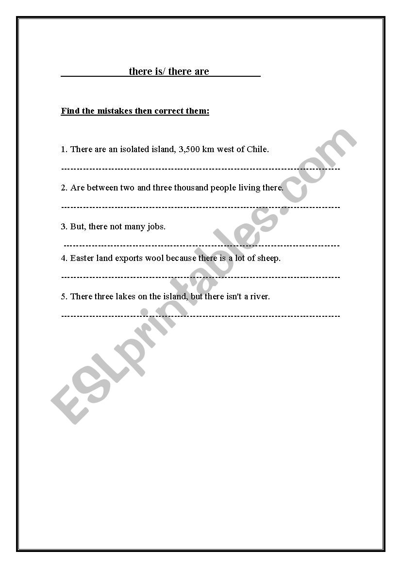 This is/ This are worksheet