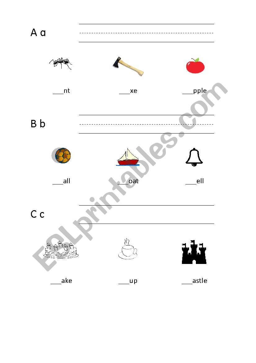 Phonics and related words worksheet