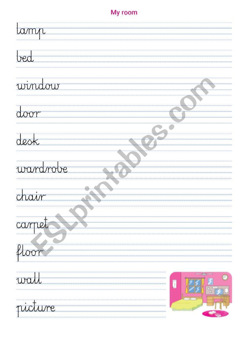 ROOM worksheet