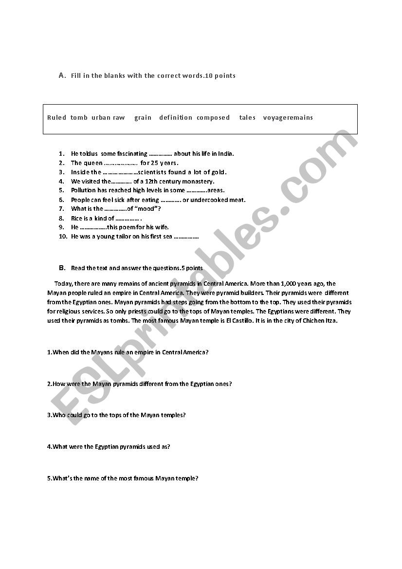 worksheet vocabulary worksheet