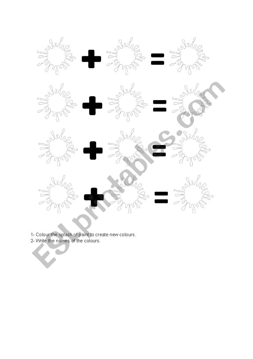Color By Math Worksheet