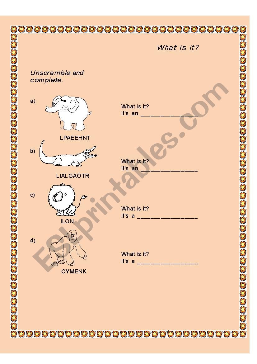 what is this? worksheet