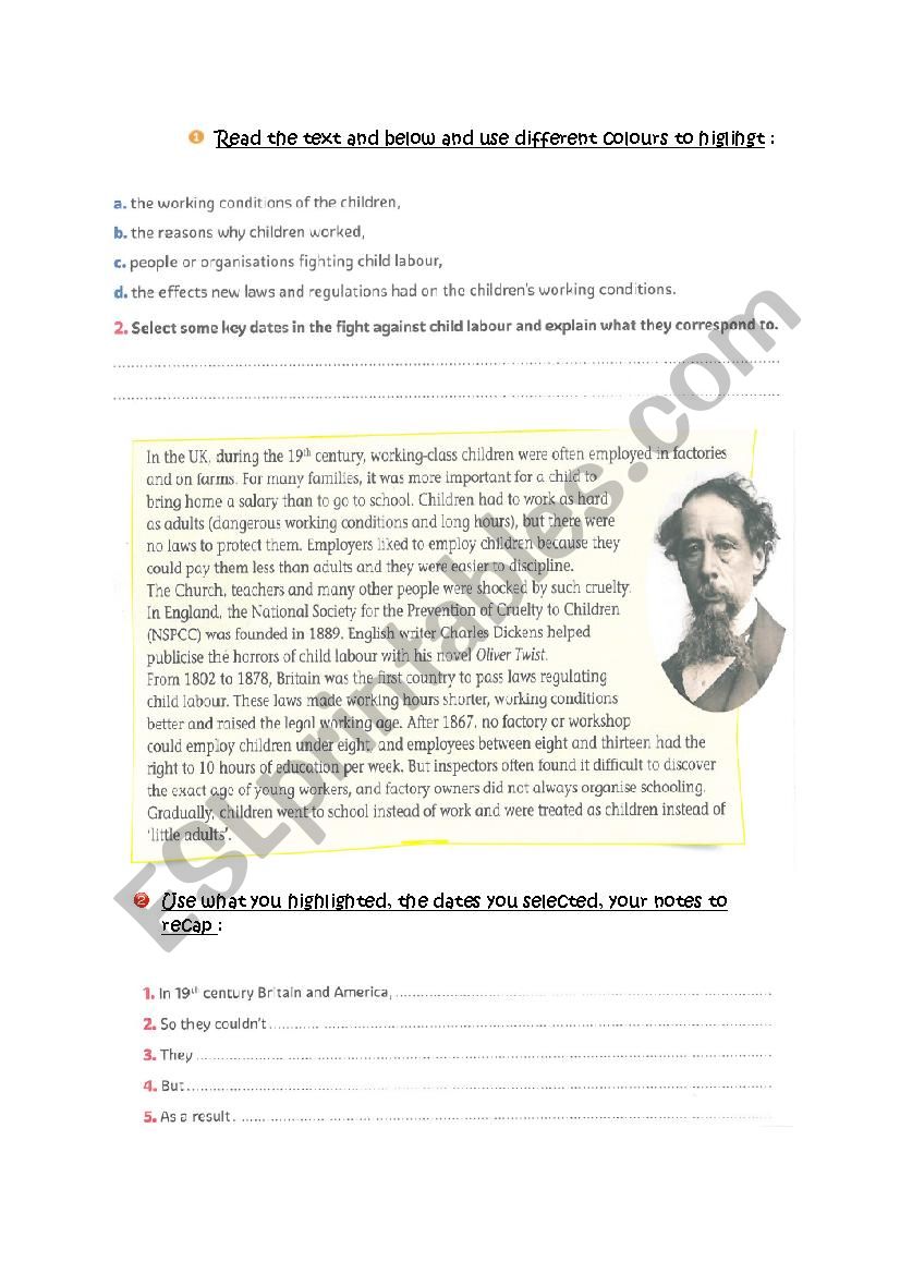 C.E Dicken  worksheet