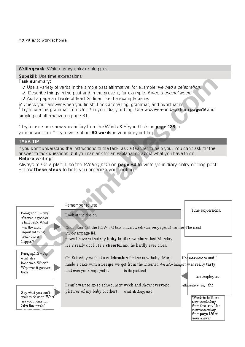 task worksheet