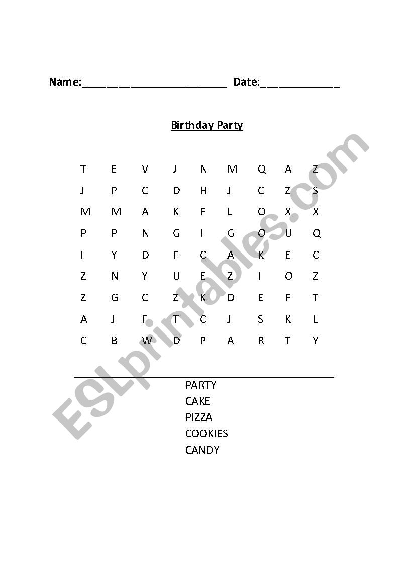 Thanksgiving worksheet