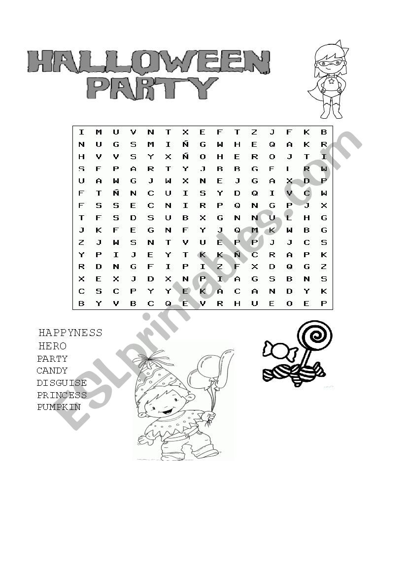 Halloween Party  worksheet