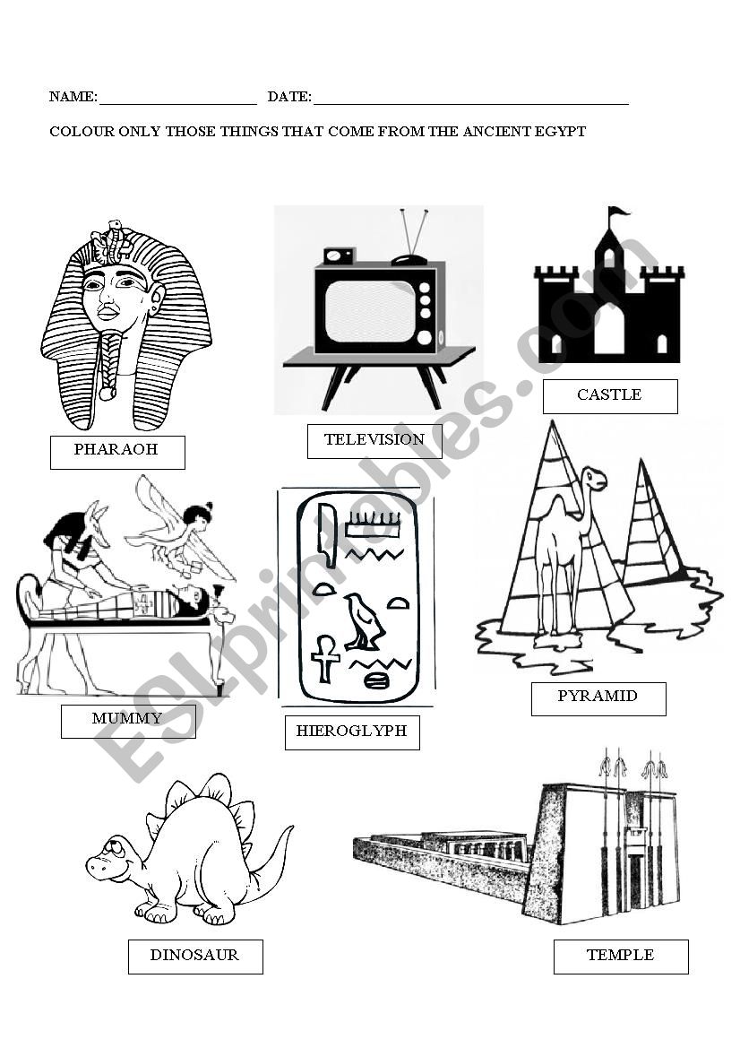 THE ANCIENT EGYPT ESL Worksheet By Msrauf