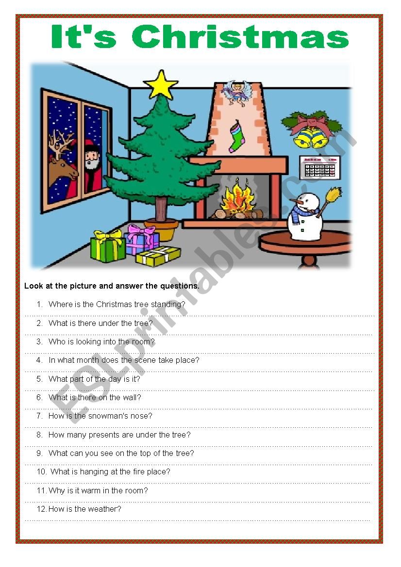 It´s Christmas - ESL worksheet by s.lefevre