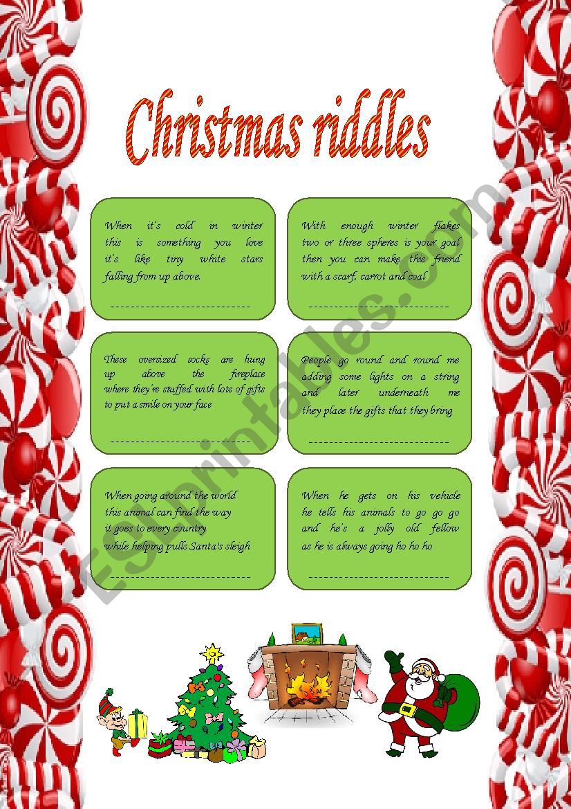 Free Printable Christmas Riddles With Answers - Printable Templates