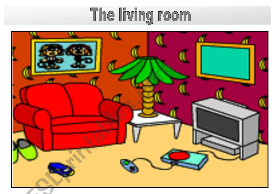 living room furniture flashcards