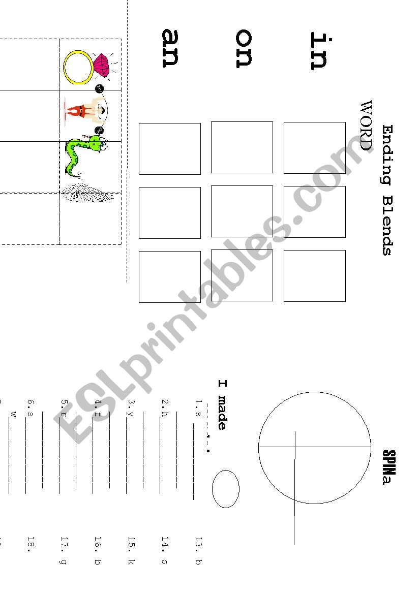 NG Blending Ends worksheet