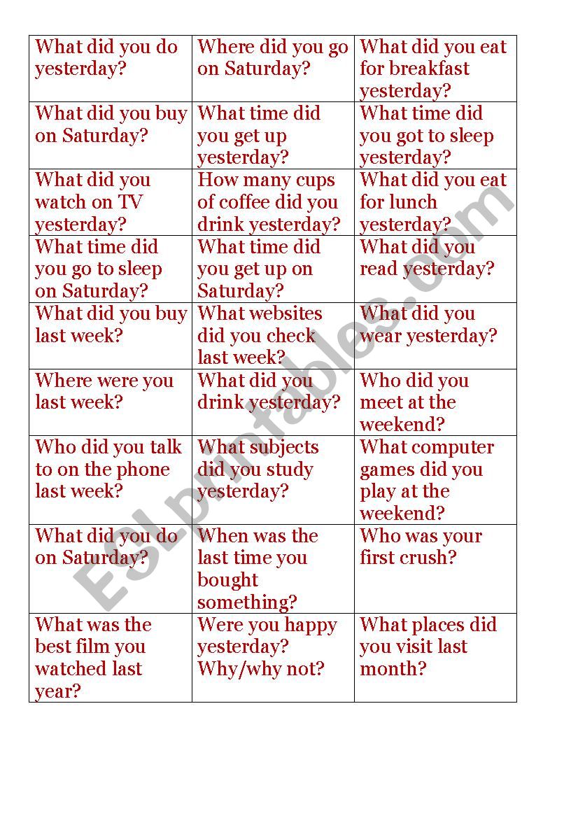 past-simple-conversational-questions-esl-worksheet-by-insula1