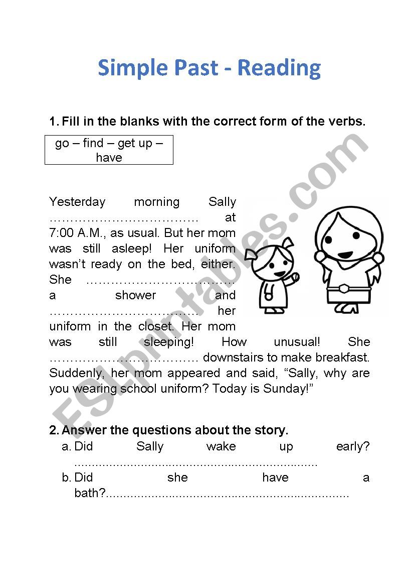 reading-simple-past-esl-worksheet-by-lizest
