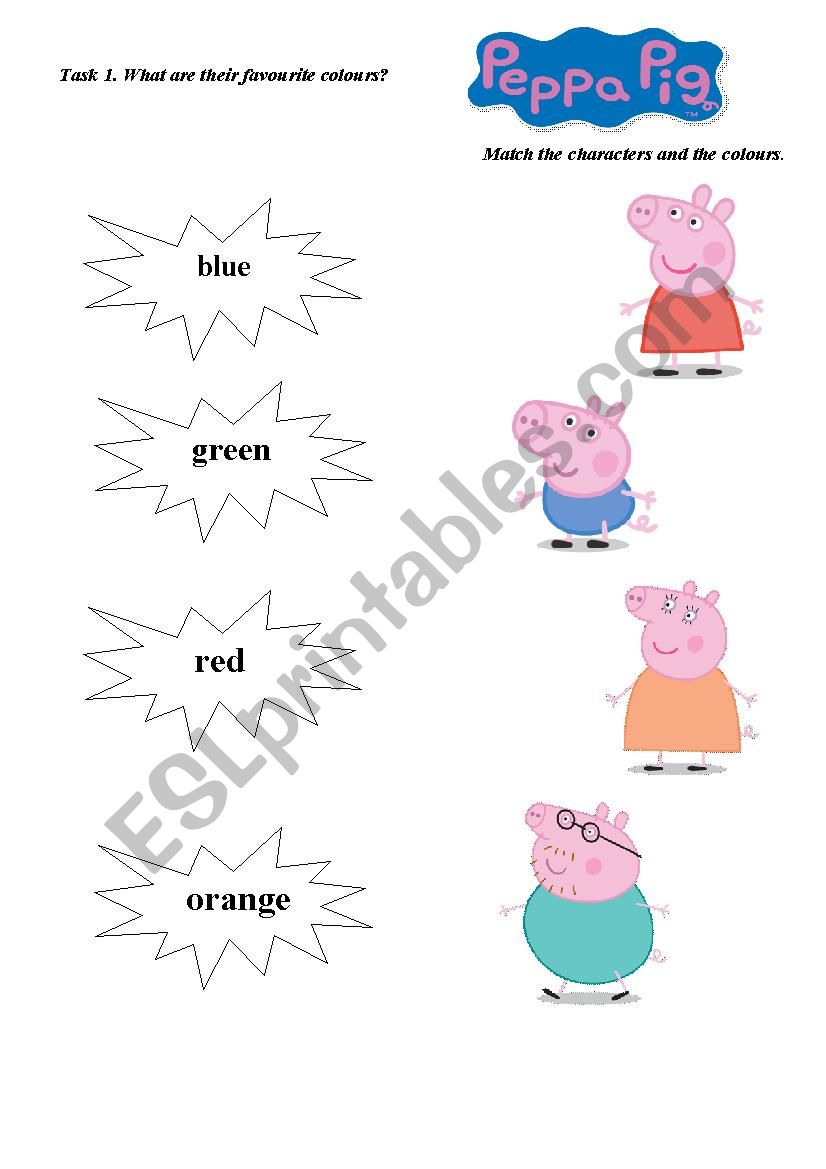 Peppa worksheet. Упражнения Свинка Пеппа английский. Свинка Пеппа Лабиринт. Color the Pig на английском. English with Peppa Pig Worksheets.