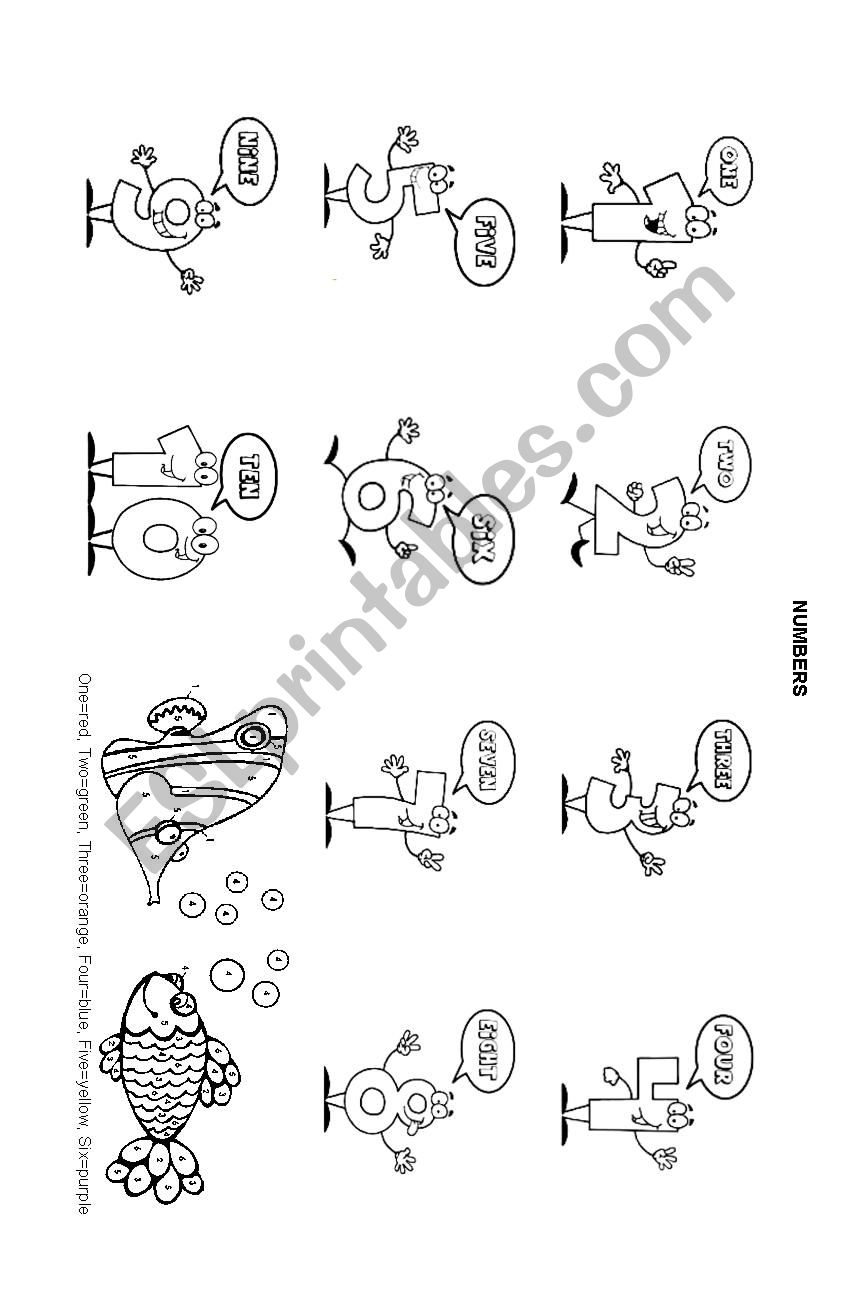 Numbers worksheet