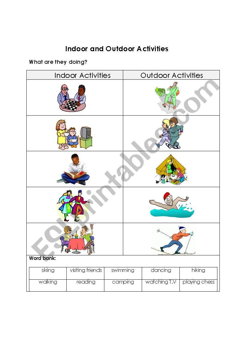outdoor education worksheets pdf