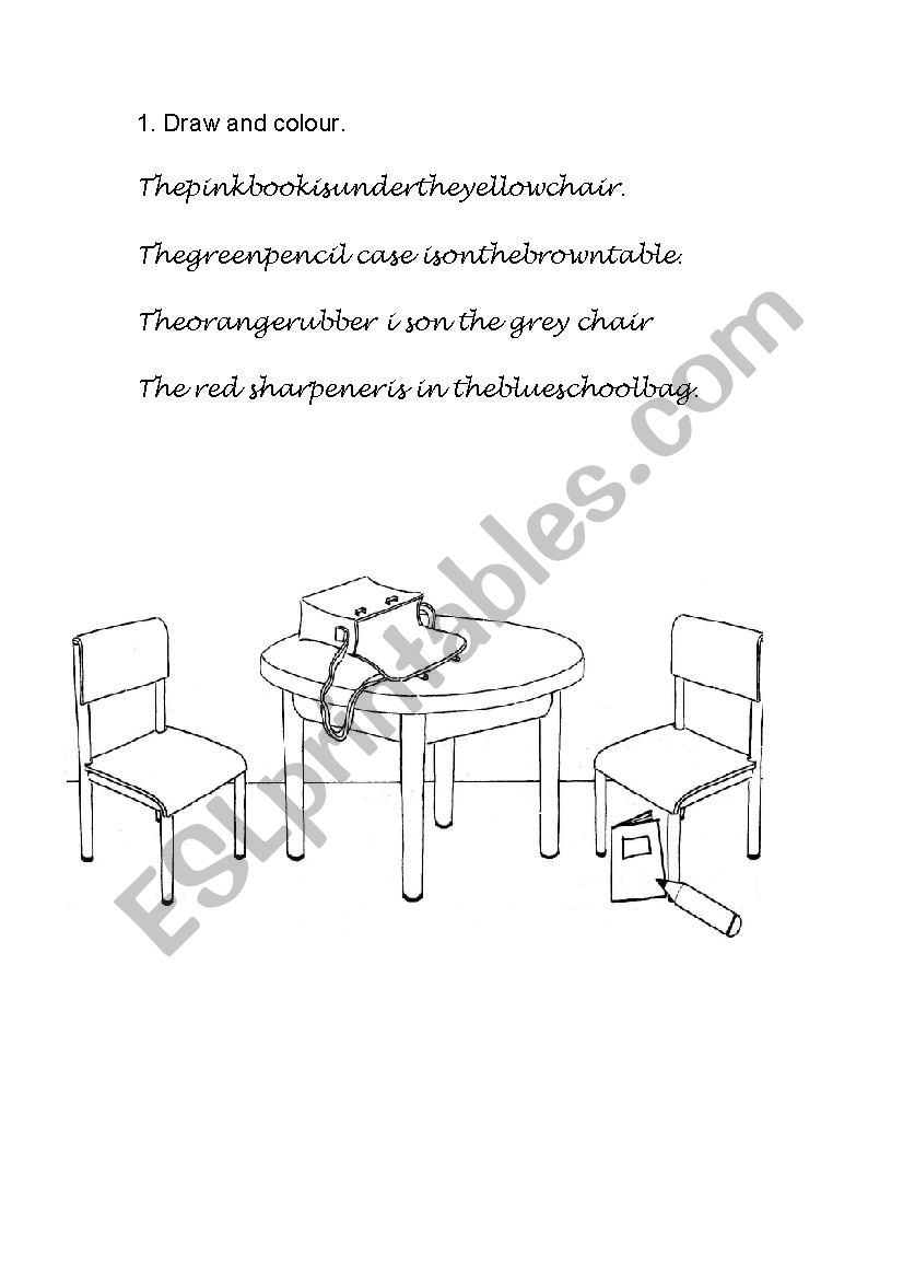 Prepositions worksheet