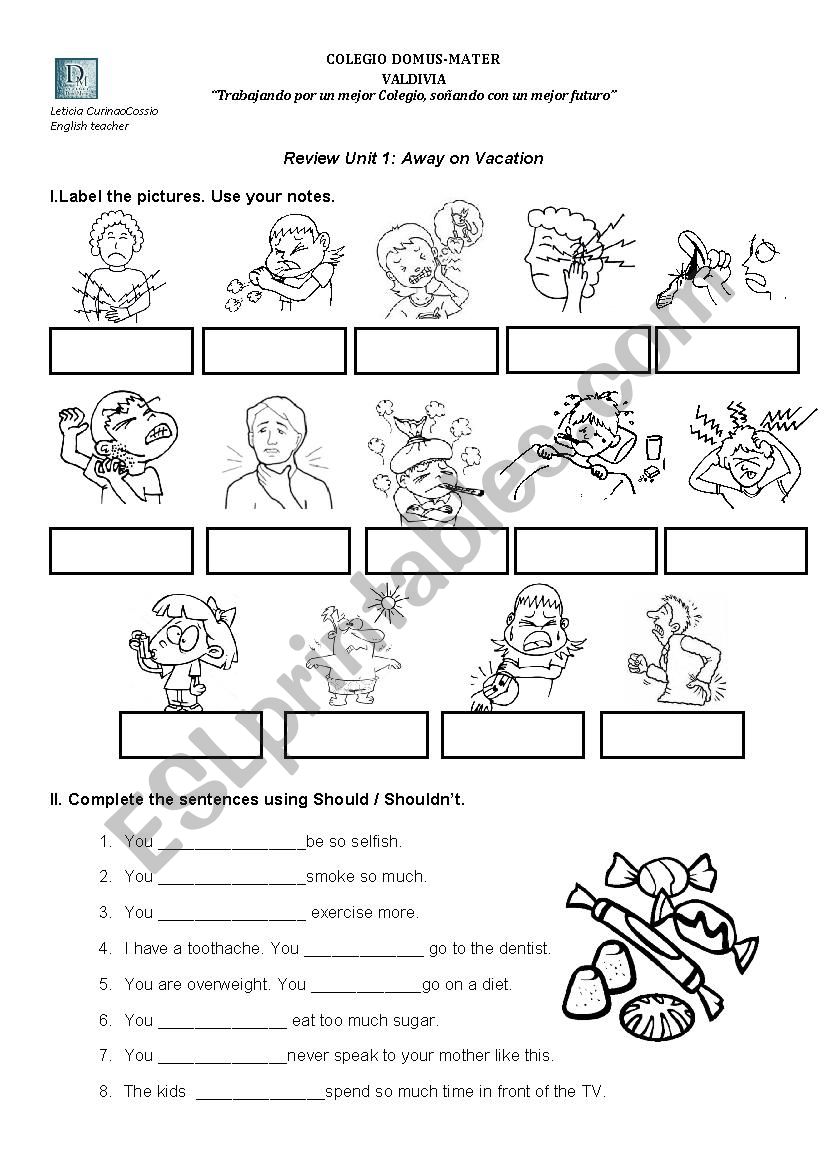 Sickness worksheet