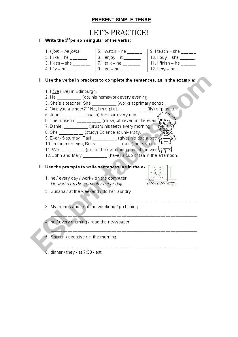 Present Simple worksheet