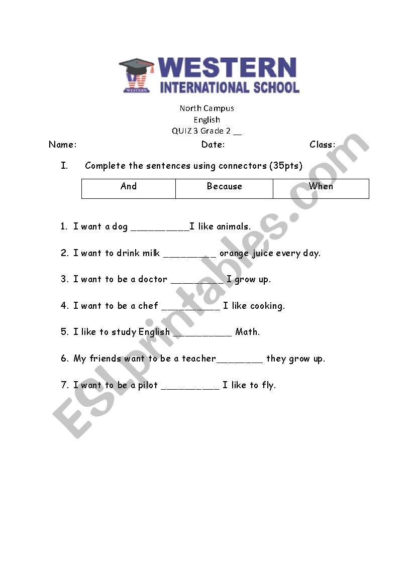 Quiz  worksheet